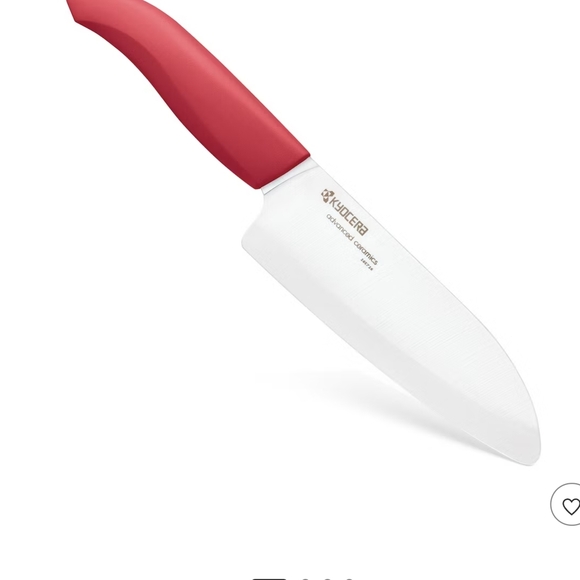 Red Ceramic Santoku Knife From Kyocera - Picture 4 of 4